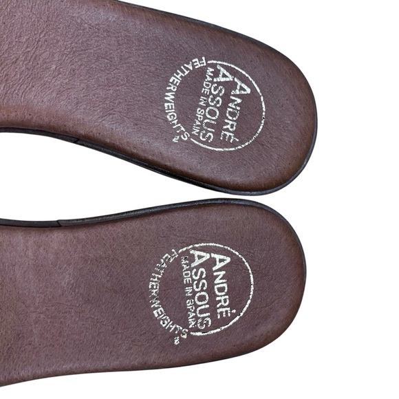 Andre Assous Nice Clear Slip On Leather Sandal NWT Size 9 - Picture 10 of 13